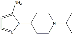 1-(1-isopropylpiperidin-4-yl)-1H-pyrazol-5-amine Struktur