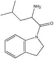 1-(2,3-dihydro-1H-indol-1-yl)-4-methyl-1-oxopentan-2-amine Struktur