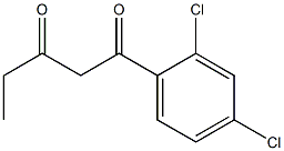 1-(2,4-dichlorophenyl)pentane-1,3-dione Struktur