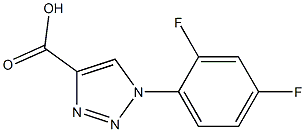 1-(2,4-difluorophenyl)-1H-1,2,3-triazole-4-carboxylic acid Struktur