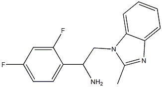 1-(2,4-difluorophenyl)-2-(2-methyl-1H-1,3-benzodiazol-1-yl)ethan-1-amine Struktur