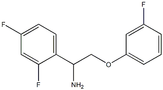 1-(2,4-difluorophenyl)-2-(3-fluorophenoxy)ethanamine Struktur