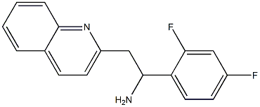 1-(2,4-difluorophenyl)-2-(quinolin-2-yl)ethan-1-amine Struktur