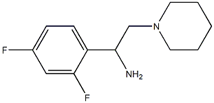 1-(2,4-difluorophenyl)-2-piperidin-1-ylethanamine Struktur