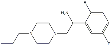 1-(2,5-difluorophenyl)-2-(4-propylpiperazin-1-yl)ethanamine Struktur