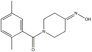 1-(2,5-dimethylbenzoyl)piperidin-4-one oxime Struktur