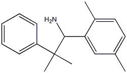 1-(2,5-dimethylphenyl)-2-methyl-2-phenylpropan-1-amine Struktur