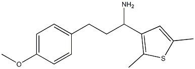 1-(2,5-dimethylthiophen-3-yl)-3-(4-methoxyphenyl)propan-1-amine Struktur