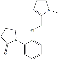 1-(2-{[(1-methyl-1H-pyrrol-2-yl)methyl]amino}phenyl)pyrrolidin-2-one Struktur