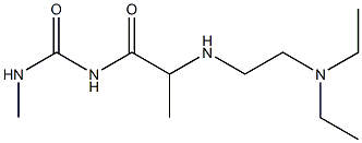 1-(2-{[2-(diethylamino)ethyl]amino}propanoyl)-3-methylurea Struktur