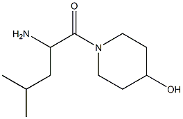 1-(2-amino-4-methylpentanoyl)piperidin-4-ol Struktur