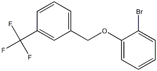 1-(2-bromophenoxymethyl)-3-(trifluoromethyl)benzene Struktur