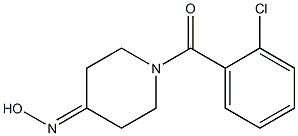 1-(2-chlorobenzoyl)piperidin-4-one oxime Struktur