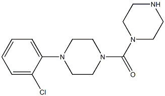 1-(2-chlorophenyl)-4-(piperazin-1-ylcarbonyl)piperazine Struktur