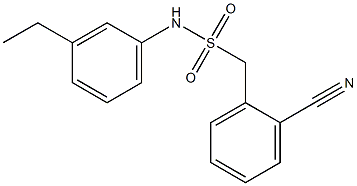 1-(2-cyanophenyl)-N-(3-ethylphenyl)methanesulfonamide Struktur