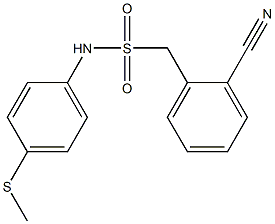 1-(2-cyanophenyl)-N-[4-(methylsulfanyl)phenyl]methanesulfonamide Struktur