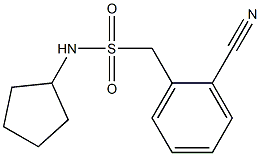 1-(2-cyanophenyl)-N-cyclopentylmethanesulfonamide Struktur