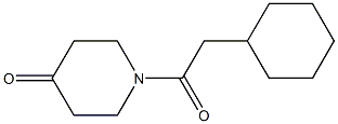 1-(2-cyclohexylacetyl)piperidin-4-one Struktur