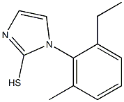 1-(2-ethyl-6-methylphenyl)-1H-imidazole-2-thiol Struktur