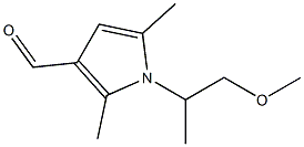 1-(2-methoxy-1-methylethyl)-2,5-dimethyl-1H-pyrrole-3-carbaldehyde Struktur