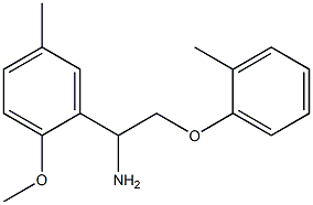 1-(2-methoxy-5-methylphenyl)-2-(2-methylphenoxy)ethanamine Struktur