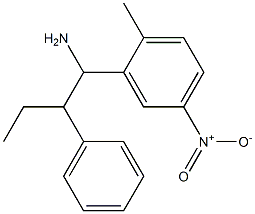 1-(2-methyl-5-nitrophenyl)-2-phenylbutan-1-amine Struktur