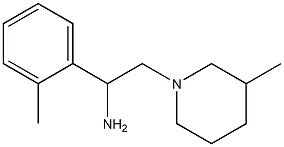 1-(2-methylphenyl)-2-(3-methylpiperidin-1-yl)ethanamine Struktur