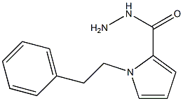 1-(2-phenylethyl)-1H-pyrrole-2-carbohydrazide Struktur