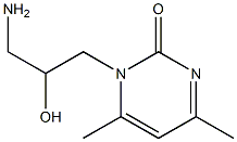 1-(3-amino-2-hydroxypropyl)-4,6-dimethylpyrimidin-2(1H)-one Struktur