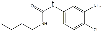 1-(3-amino-4-chlorophenyl)-3-butylurea Struktur