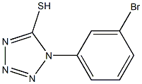 1-(3-bromophenyl)-1H-1,2,3,4-tetrazole-5-thiol Struktur