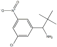 1-(3-chloro-5-nitrophenyl)-2,2-dimethylpropan-1-amine Struktur