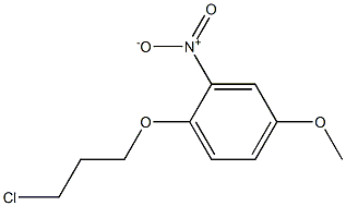 1-(3-chloropropoxy)-4-methoxy-2-nitrobenzene Struktur