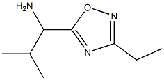 1-(3-ethyl-1,2,4-oxadiazol-5-yl)-2-methylpropan-1-amine Struktur