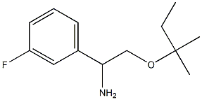 1-(3-fluorophenyl)-2-[(2-methylbutan-2-yl)oxy]ethan-1-amine Struktur