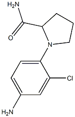 1-(4-amino-2-chlorophenyl)pyrrolidine-2-carboxamide Struktur