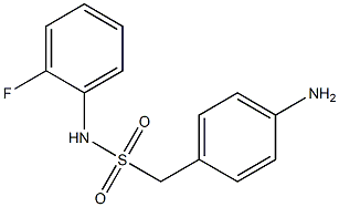 1-(4-aminophenyl)-N-(2-fluorophenyl)methanesulfonamide Struktur