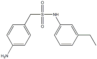 1-(4-aminophenyl)-N-(3-ethylphenyl)methanesulfonamide Struktur