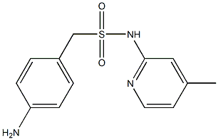 1-(4-aminophenyl)-N-(4-methylpyridin-2-yl)methanesulfonamide Struktur