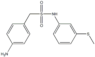 1-(4-aminophenyl)-N-[3-(methylsulfanyl)phenyl]methanesulfonamide Struktur