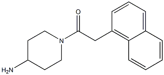 1-(4-aminopiperidin-1-yl)-2-(naphthalen-1-yl)ethan-1-one Struktur