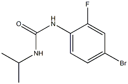 1-(4-bromo-2-fluorophenyl)-3-propan-2-ylurea Struktur