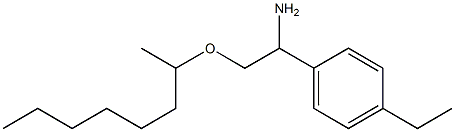 1-(4-ethylphenyl)-2-(octan-2-yloxy)ethan-1-amine Struktur