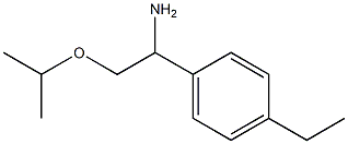 1-(4-ethylphenyl)-2-(propan-2-yloxy)ethan-1-amine Struktur