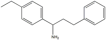 1-(4-ethylphenyl)-3-phenylpropan-1-amine Struktur