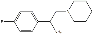 1-(4-fluorophenyl)-2-piperidin-1-ylethanamine Struktur