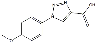 1-(4-methoxyphenyl)-1H-1,2,3-triazole-4-carboxylic acid Struktur