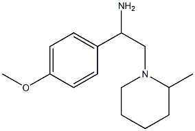 1-(4-methoxyphenyl)-2-(2-methylpiperidin-1-yl)ethanamine Struktur