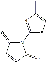 1-(4-methyl-1,3-thiazol-2-yl)-2,5-dihydro-1H-pyrrole-2,5-dione Struktur