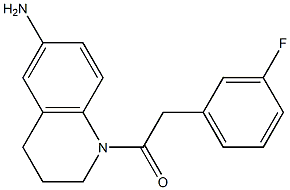 1-(6-amino-1,2,3,4-tetrahydroquinolin-1-yl)-2-(3-fluorophenyl)ethan-1-one Struktur